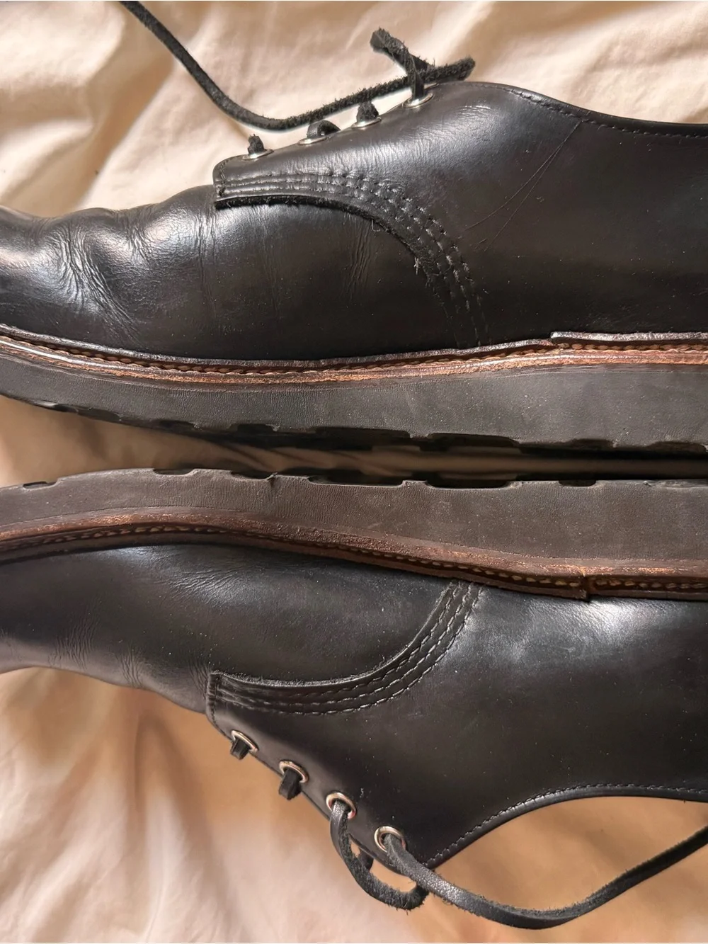 Red Wing 8002 Black Leather Work Oxfords - Men’s Size 11 D - Made in USA